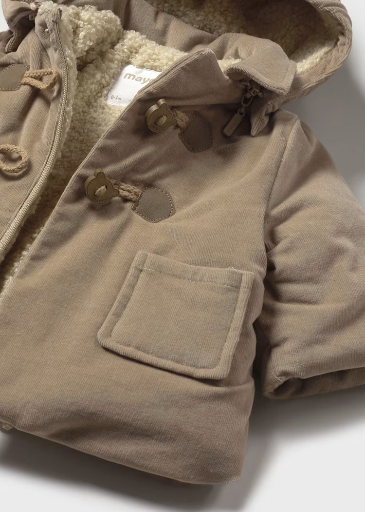 Mayoral - Newborn Boy Duffle Coat - Frosted Almond