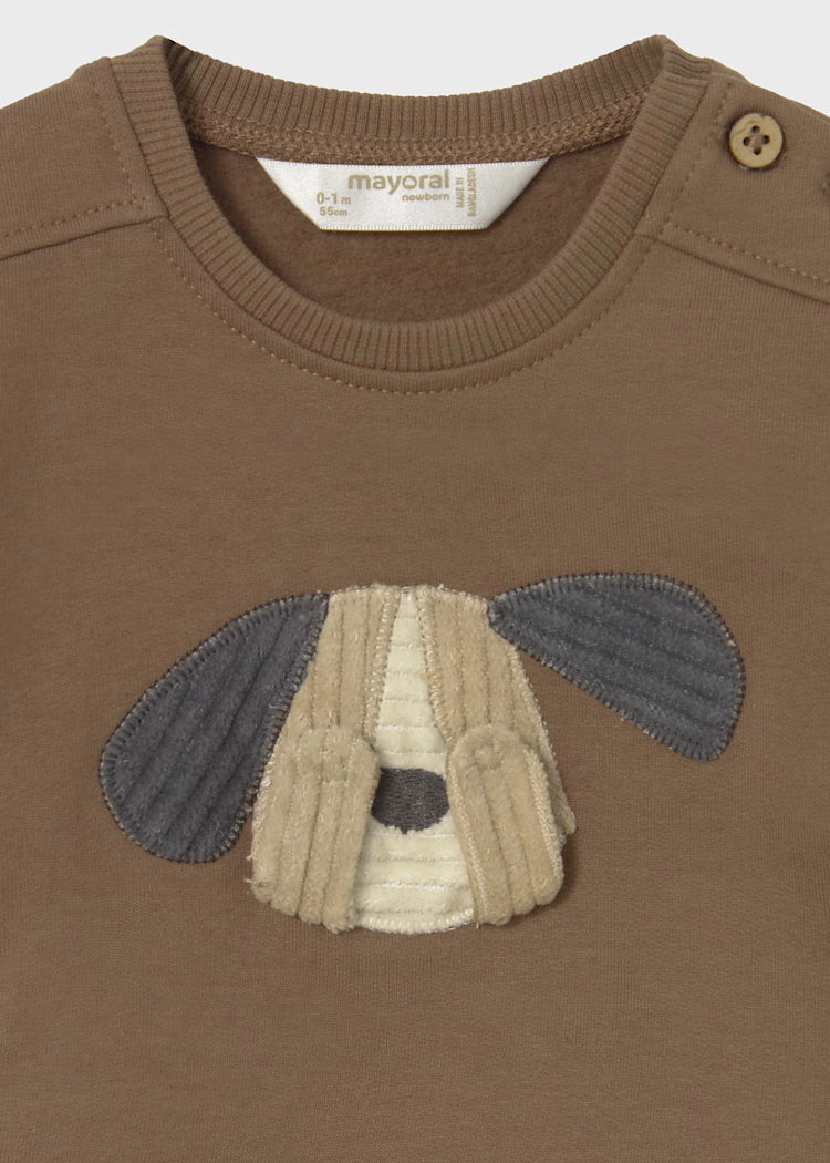Mayoral - Newborn Boy Cocoa Sweatshirt