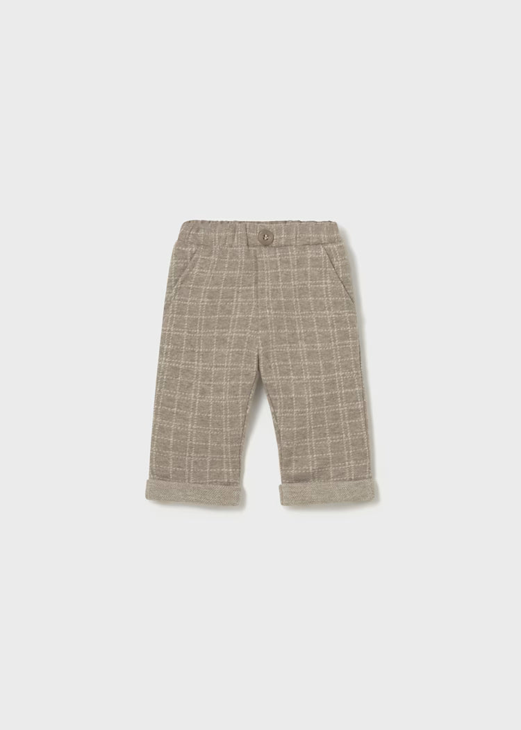 Mayoral - Newborn Boy Slim Fit Pants - Sesame Heather