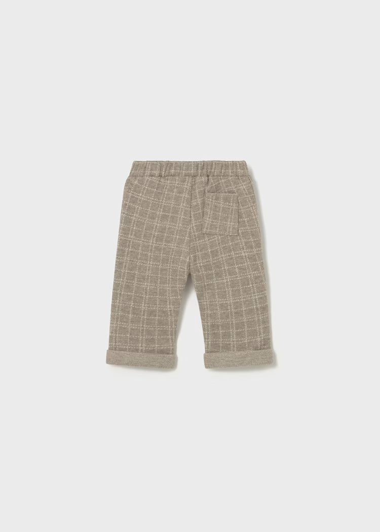 Mayoral - Newborn Boy Slim Fit Pants - Sesame Heather