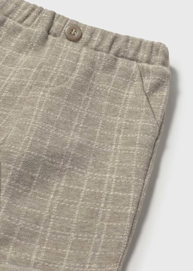 Mayoral - Newborn Boy Slim Fit Pants - Sesame Heather