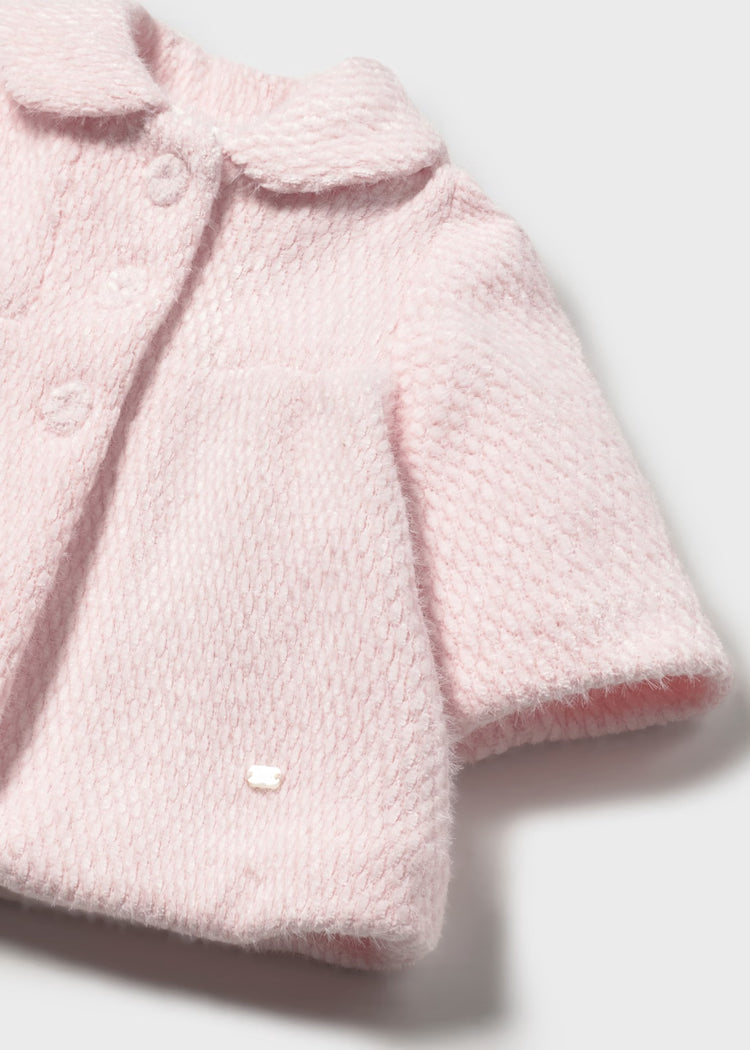 Mayoral - Girl Terry-Cloth Coat - Baby Pink