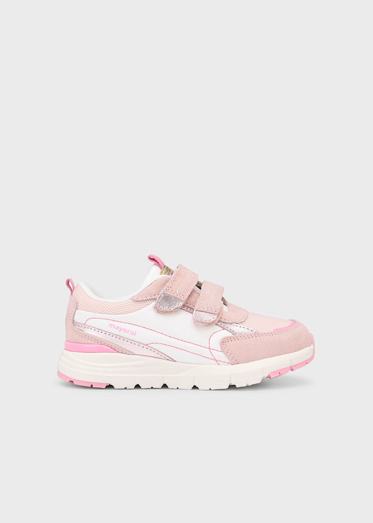 Mayoral - Girl Platform Sneakers — White & Pink
