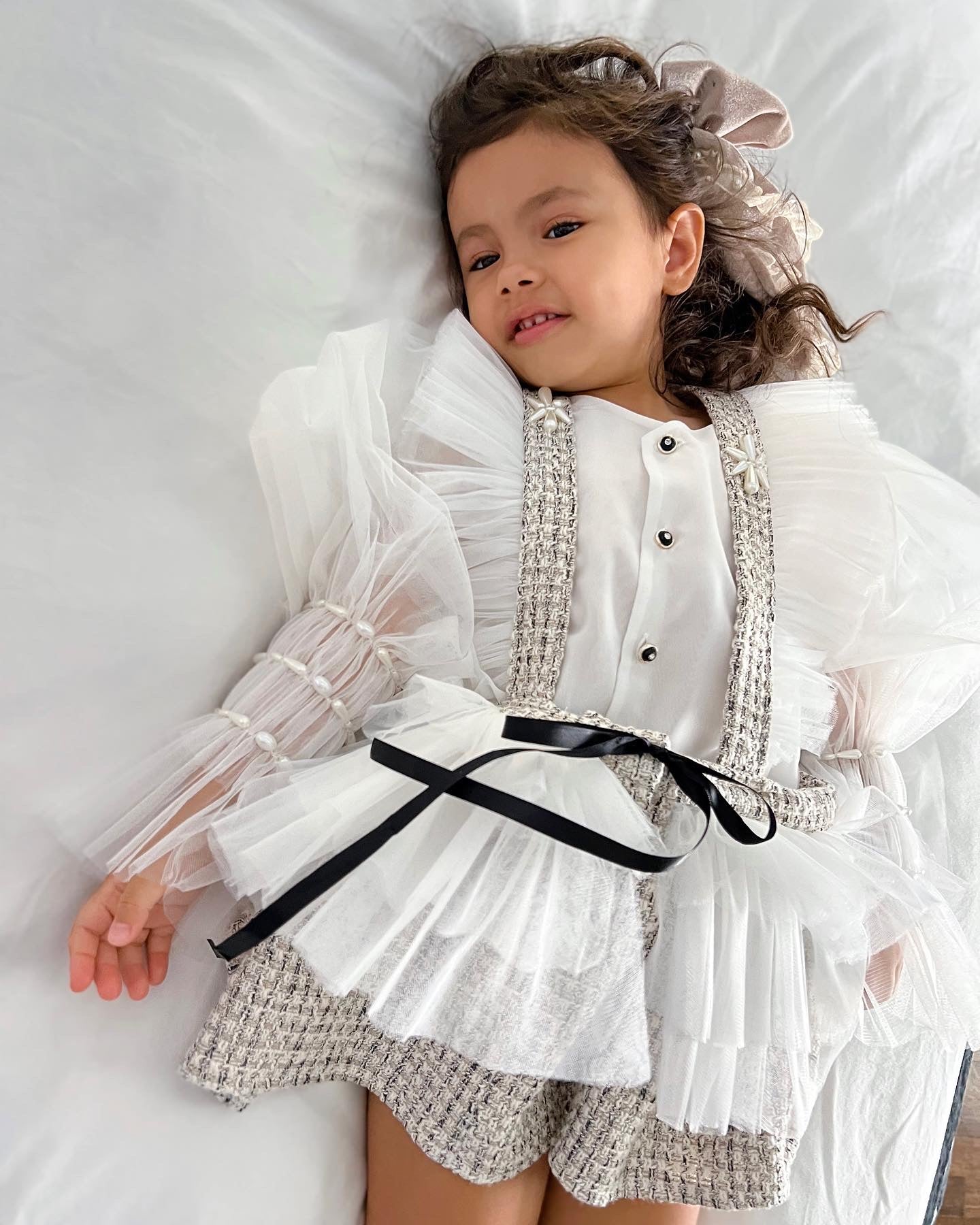 Nika Tweed Blouse and Skirt Set