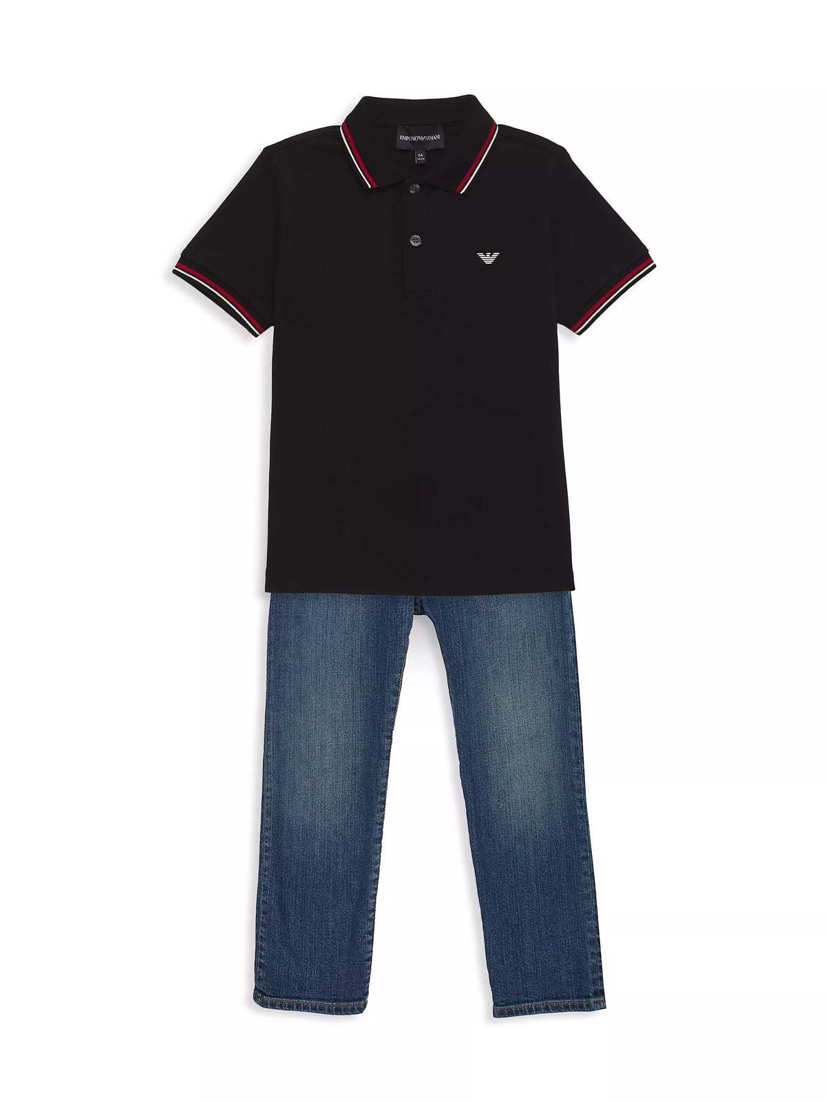 Emporio Armani  Boy's Pique Polo Shirt
