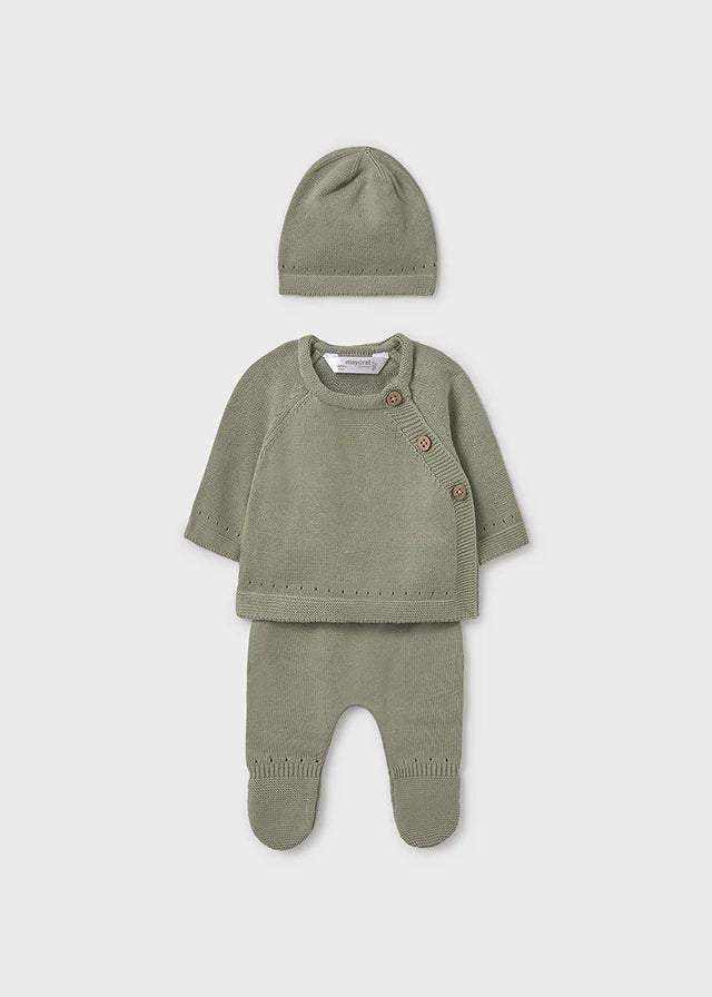 Mayoral - Newborn 3-Piece Cotton Knit Set