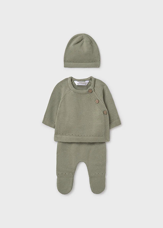 Mayoral - Newborn 3-Piece Cotton Knit Set