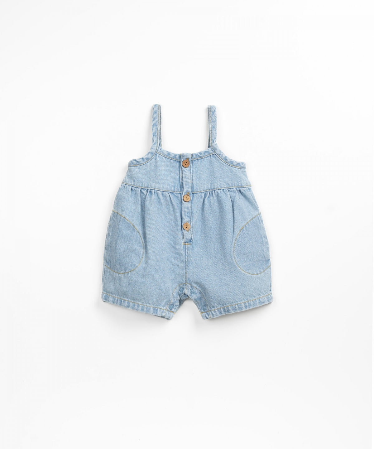 Play UP Denim jumpsuit with coconut buttons