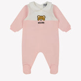 NEW!! Moschino Baby Pink Teddy bear Playsuit