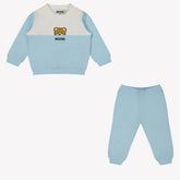 NEW!! Moschino baby light blue tracksuit