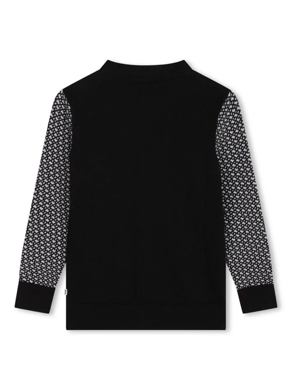 BOSS Kidswear monogram-jacquard cotton jumper