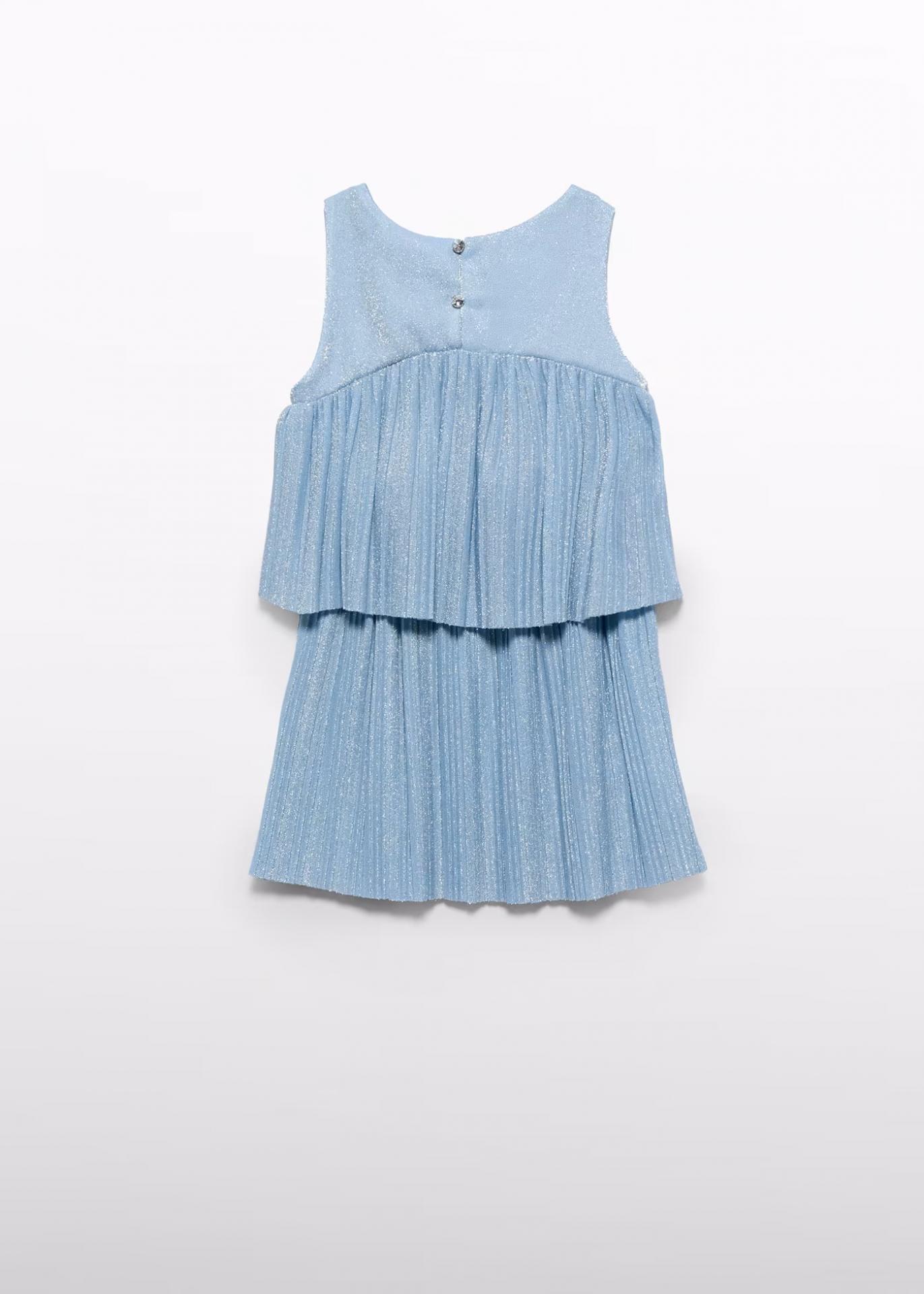 Abel & Lula - Girl Pleated Skirt Set - Blue