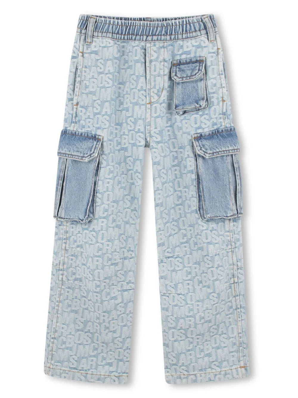 NEW!! Marc Jacobs Kids Logo-Print Denim Cargo Jeans