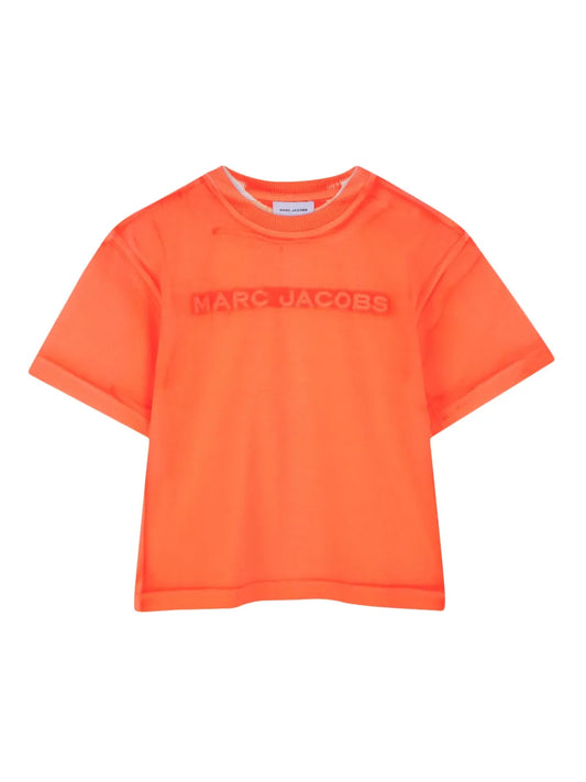 NEW!! MARC JACOBS Orange Cotton Dyed Effect T-Shirt