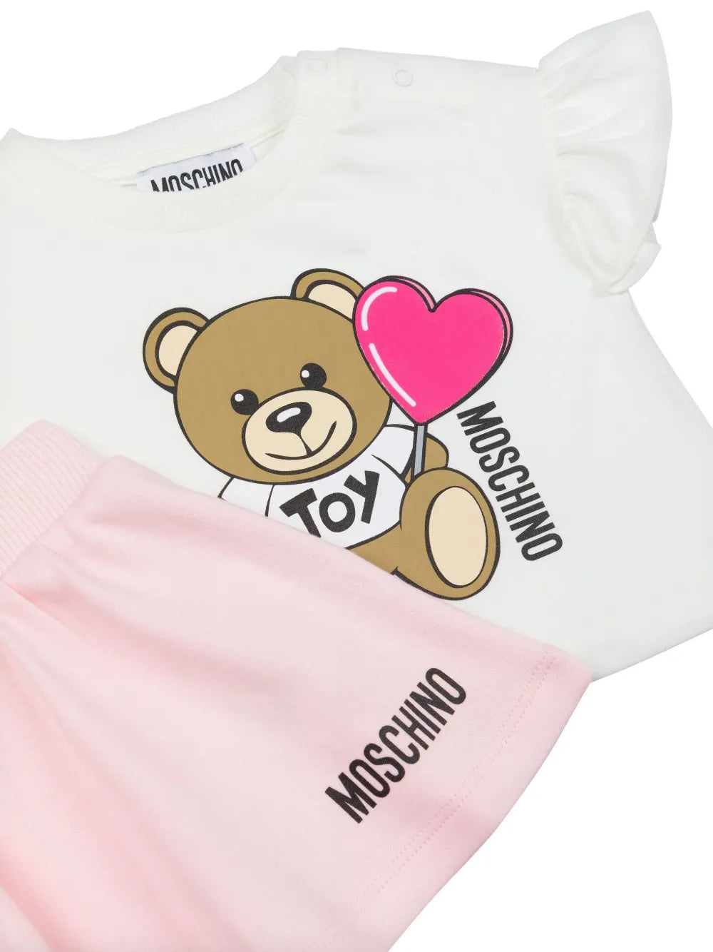 NEW!! Moschino Kids logo-print skirt set