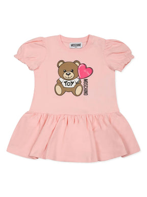 NEW!! Moschino Kids teddy bear-motif dress