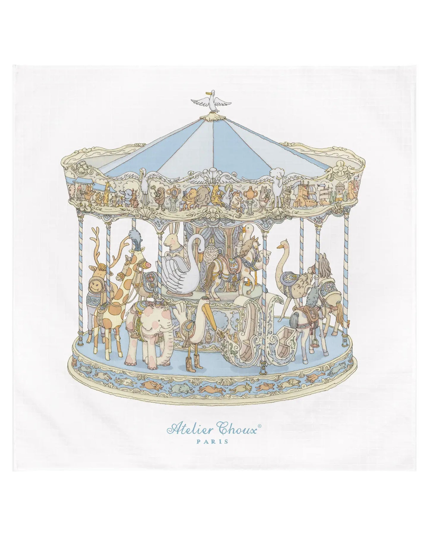 Blanket - Carousel Blue