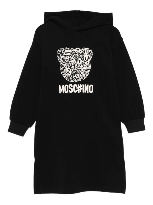 NEW!! Moschino Kids Long-Sleeve Hoodie Dress