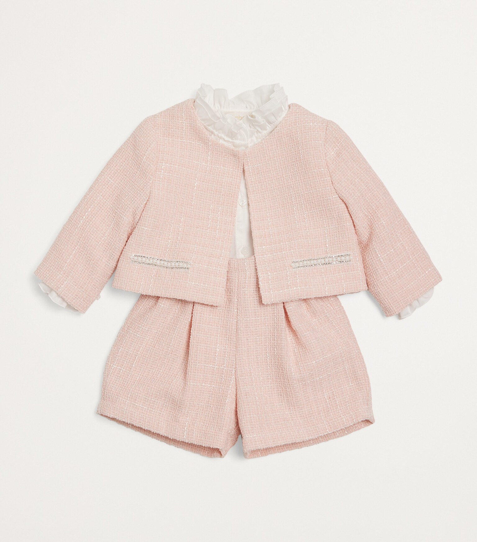 Bimbalo Tweed Jacket, Shorts and Shirt Set