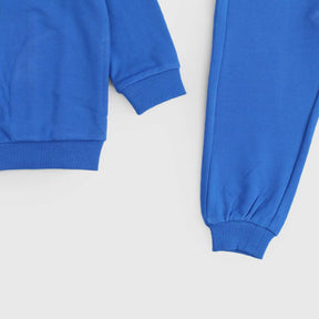 MOSCHINO BLUE SWEATSHIRT AND PANTS SET