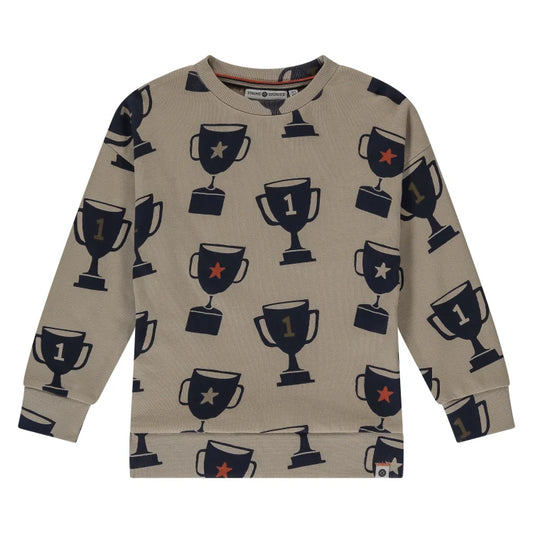 NEW!! Babyface Boys Sweater – Beige All-Over Print