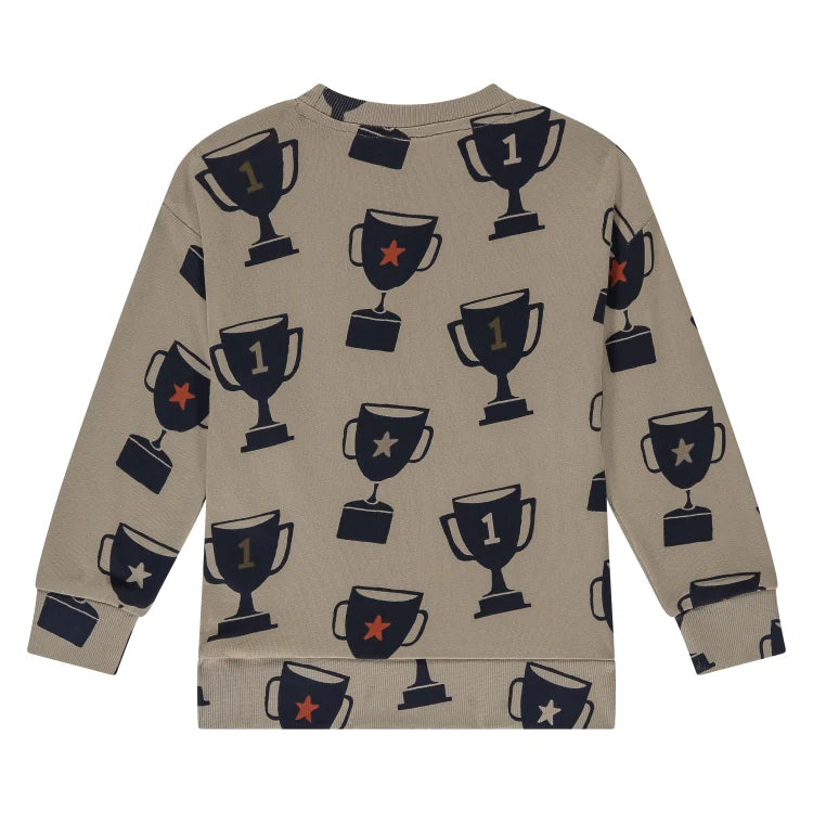 NEW!! Babyface Boys Sweater – Beige All-Over Print