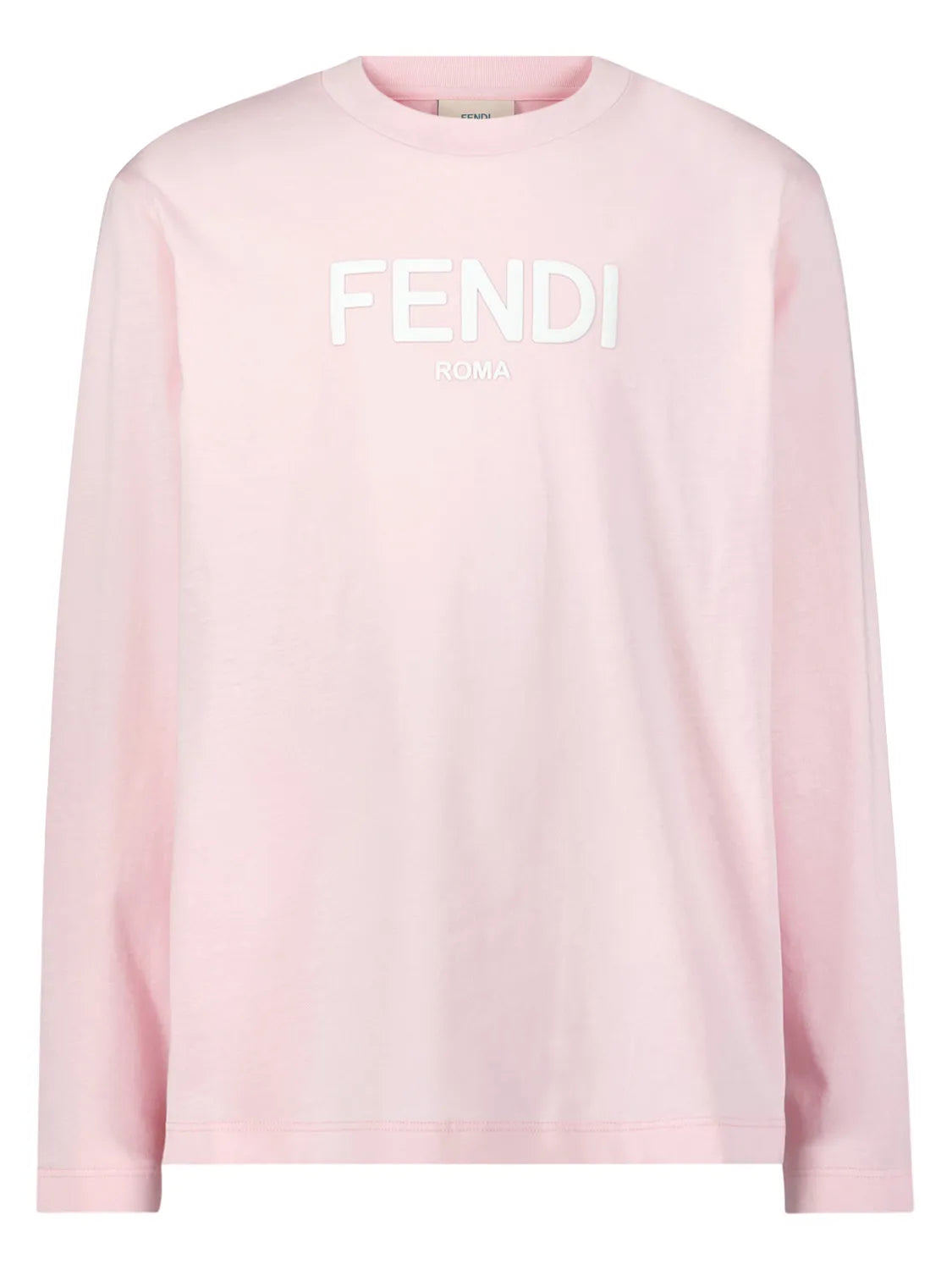 Fendi Kids logo-print cotton long sleeve T-shirt