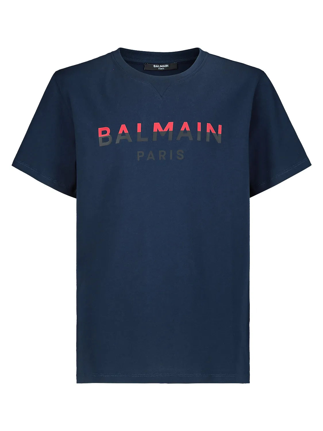 BALMAIN  Boys Logo Navy T-Shirt