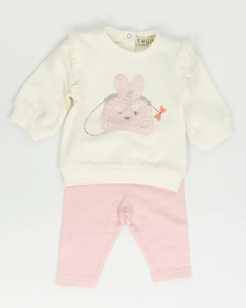 EMC 2-piece plush set with furry bunny