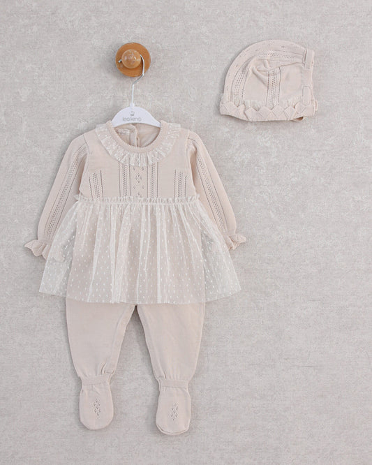 Leo King Baby Girl 2-Piece Set - Brown