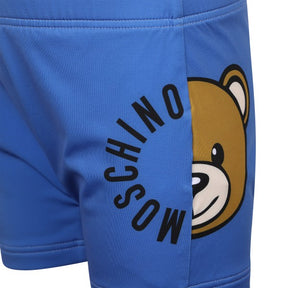 Moschino Teddy Logo Blue Swimming Shorts