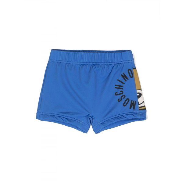 Moschino Teddy Logo Blue Swimming Shorts