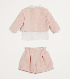 Bimbalo Tweed Jacket, Shorts and Shirt Set