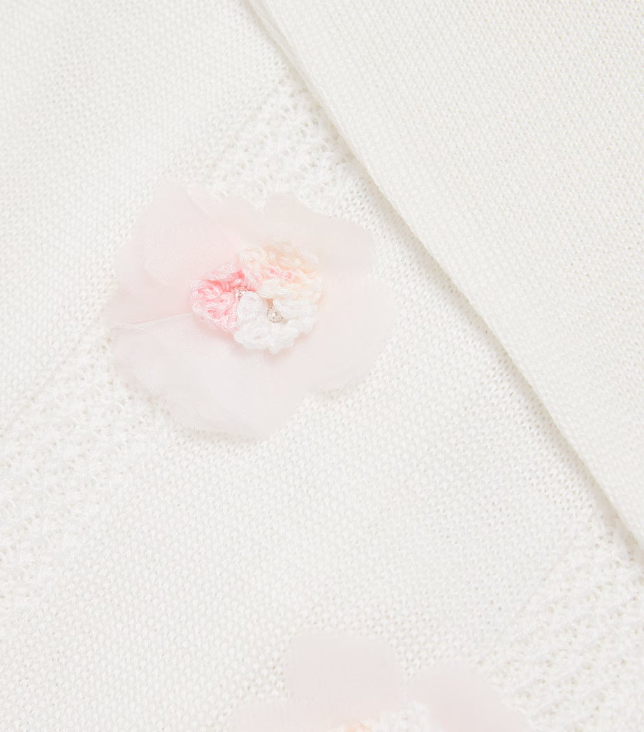 Bimbalo Flower-Embroidered Blanket