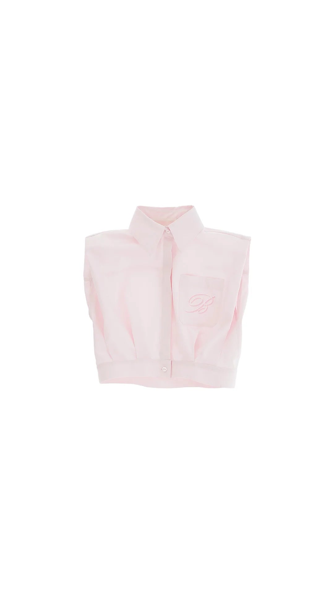 NEW!! Miss Blumarine Sleeveless Button Down W Logo - Peonia