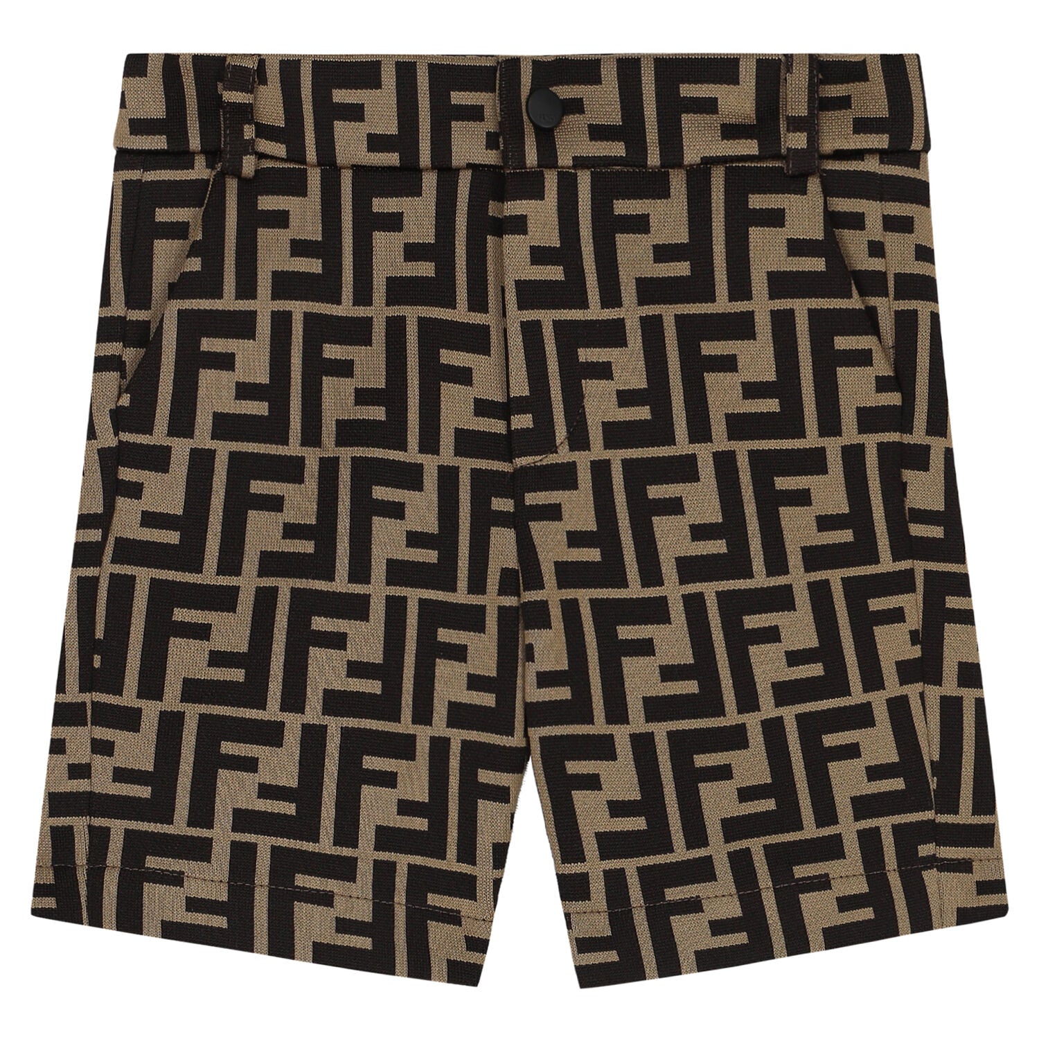 NEW!  Fendi Baby Boys Beige FF Logo Shorts