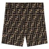 NEW!  Fendi Baby Boys Beige FF Logo Shorts