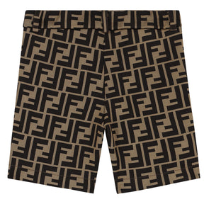 NEW!  Fendi Baby Boys Beige FF Logo Shorts