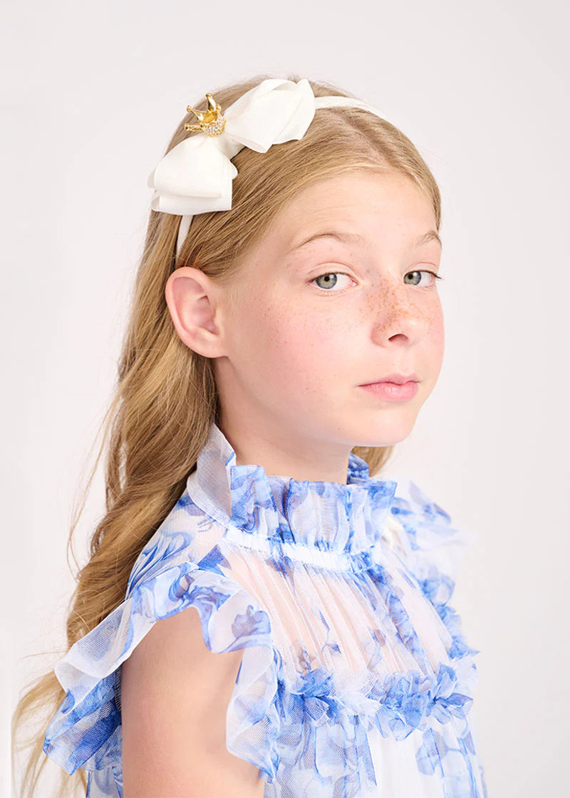 ANGEL'S FACE GIRLS Snowdrop BOW AND CROWN HEADBAND