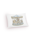 Atelier Choux - Satin Cushion Cover - Carousel Blue