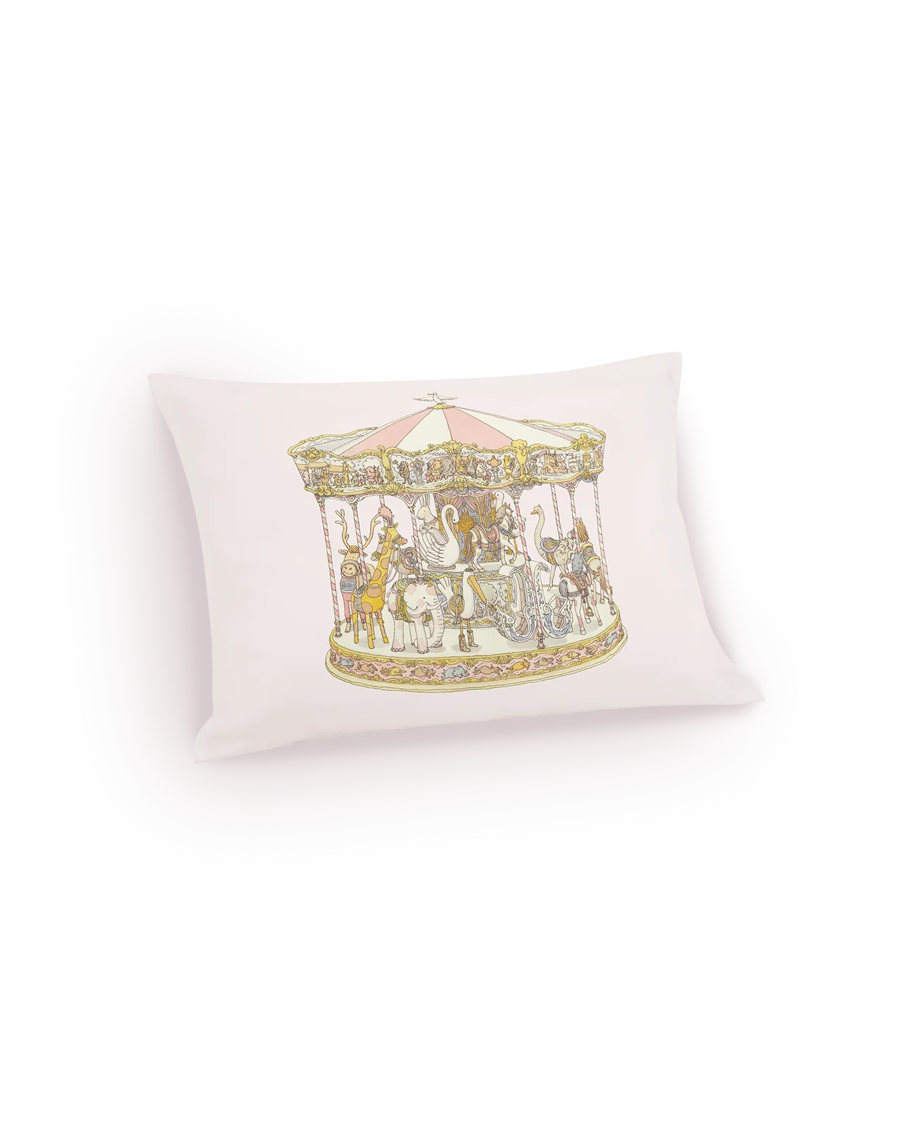 Satin Cushion Cover - Carousel Pink