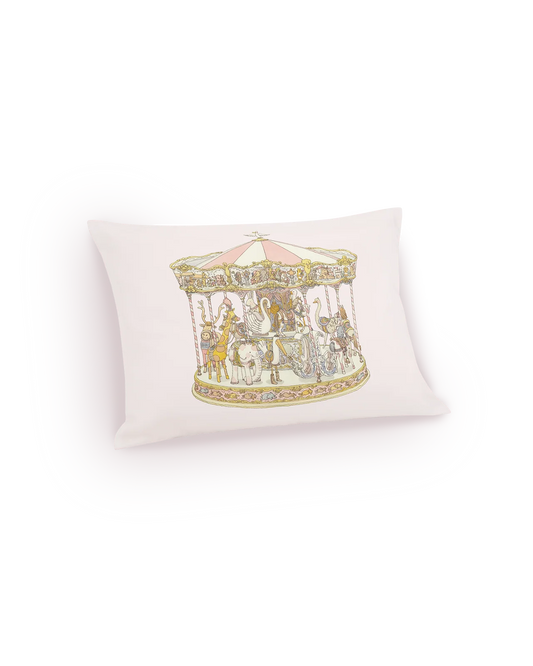 Satin Cushion Cover - Carousel Pink