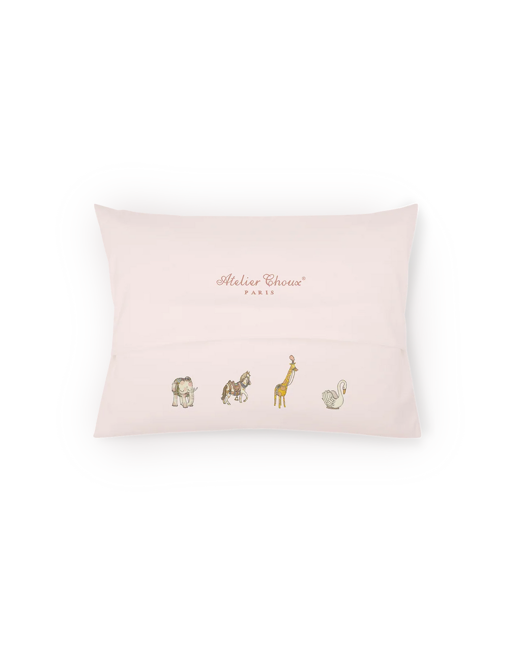 Atelier Choux - Satin Cushion Cover and Pillow - Carousel Pink