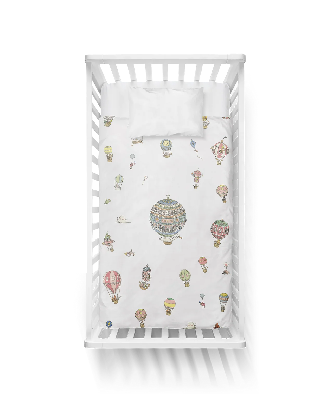 Satin Duvet Cover - Hot Air Balloons