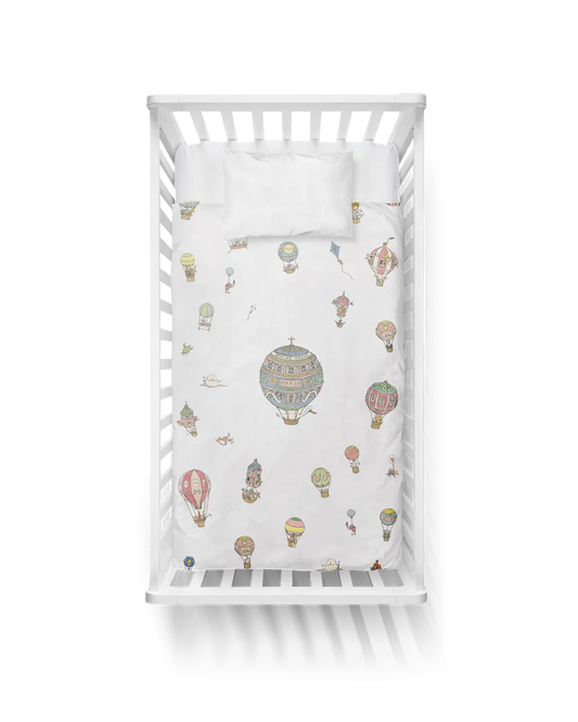 Satin Duvet Cover - Hot Air Balloons