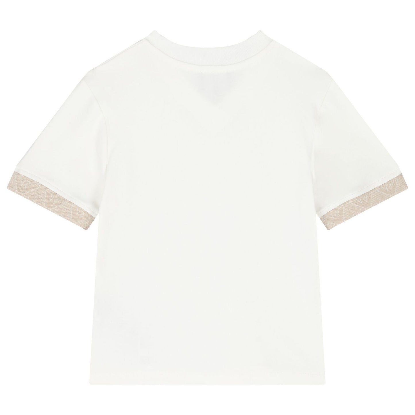 NEW!!  Emporio Armani Boys Ivory & Beige Logo Shorts Set