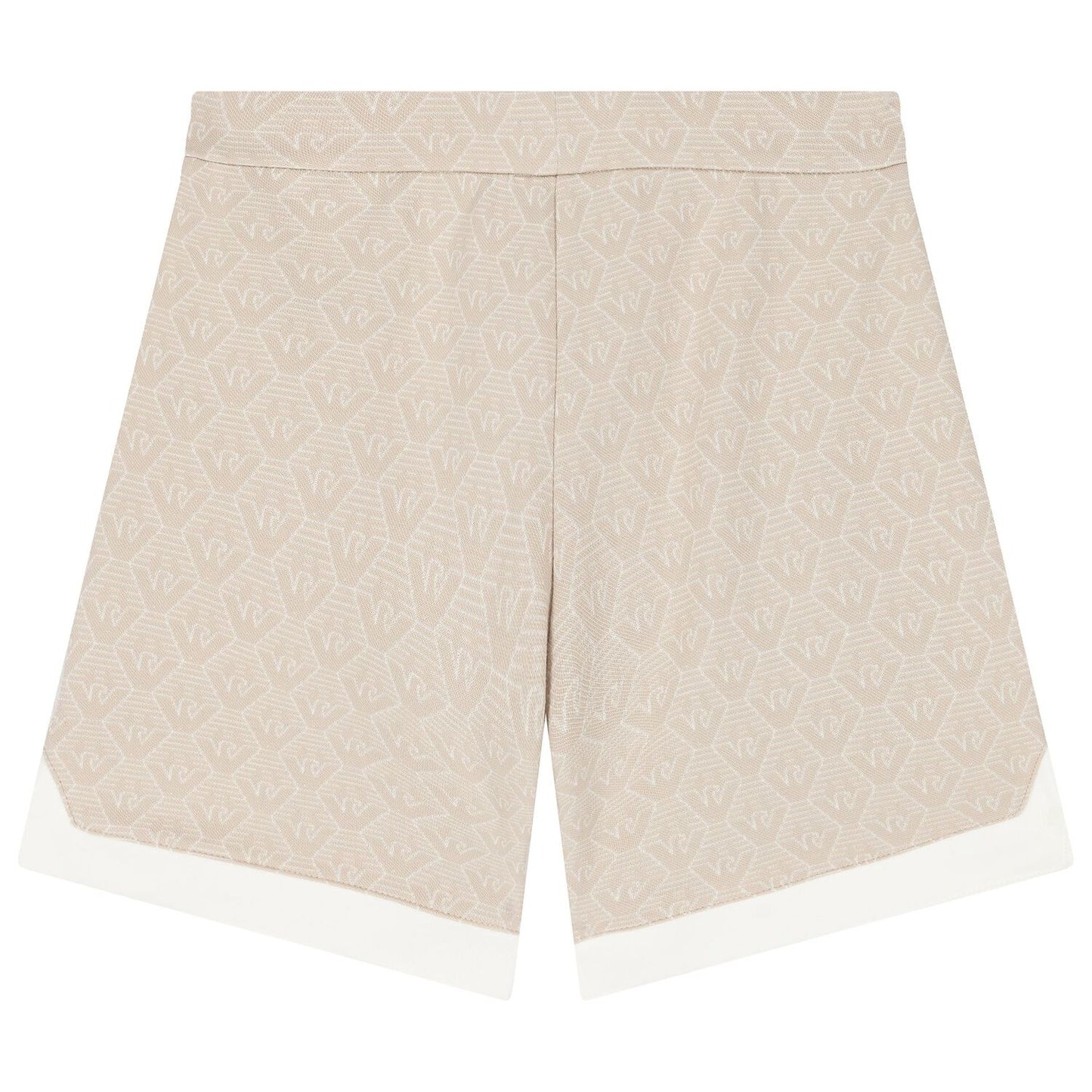 NEW!!  Emporio Armani Boys Ivory & Beige Logo Shorts Set
