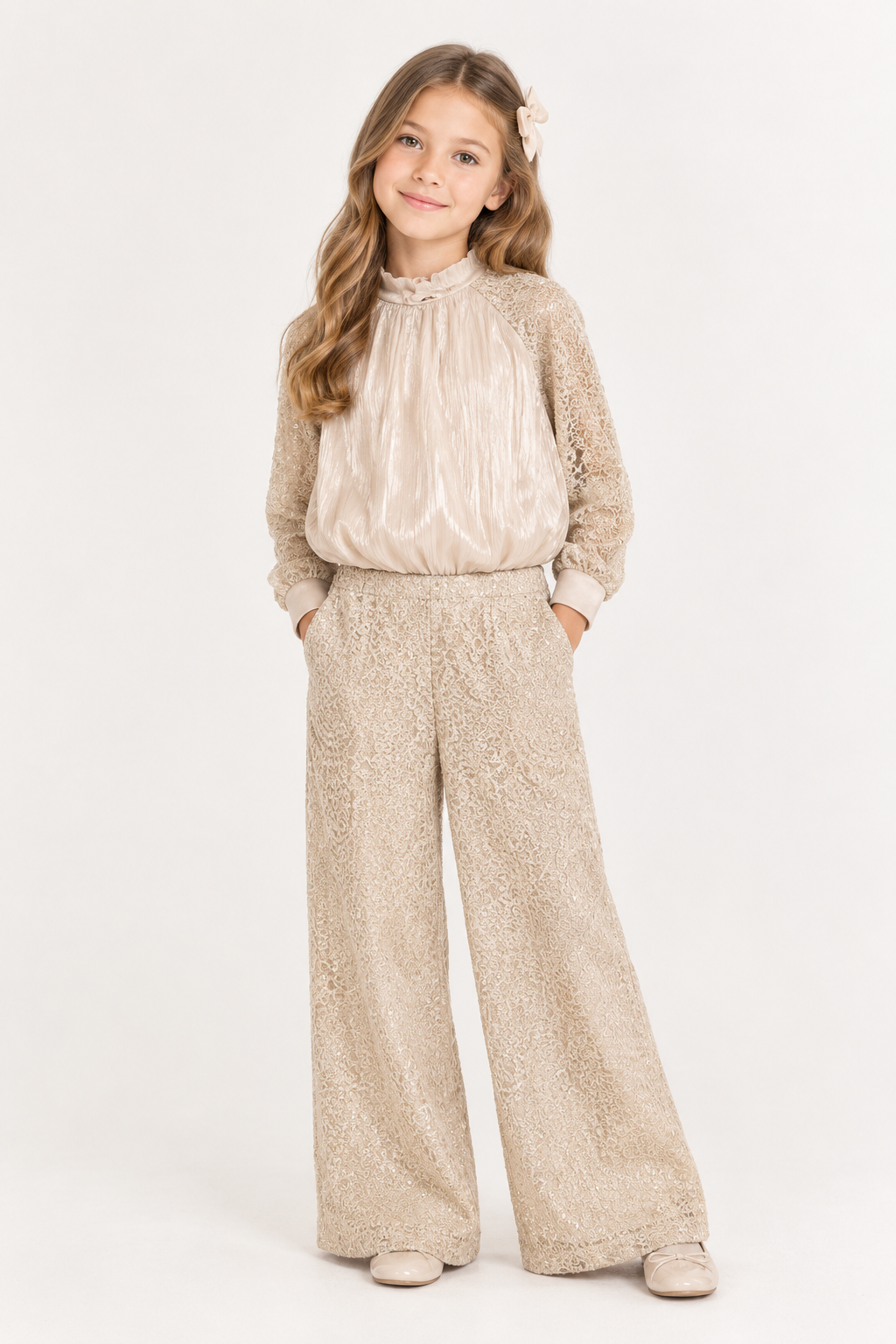 Abel & Lula - Girl Shimmer Pants Set