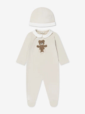 FENDI  Baby Bear Babygrow Gift Set (2 Piece) in Beige