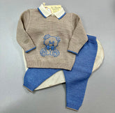 NEW! Bimbalo 2pc boys pants cotton knit pants set